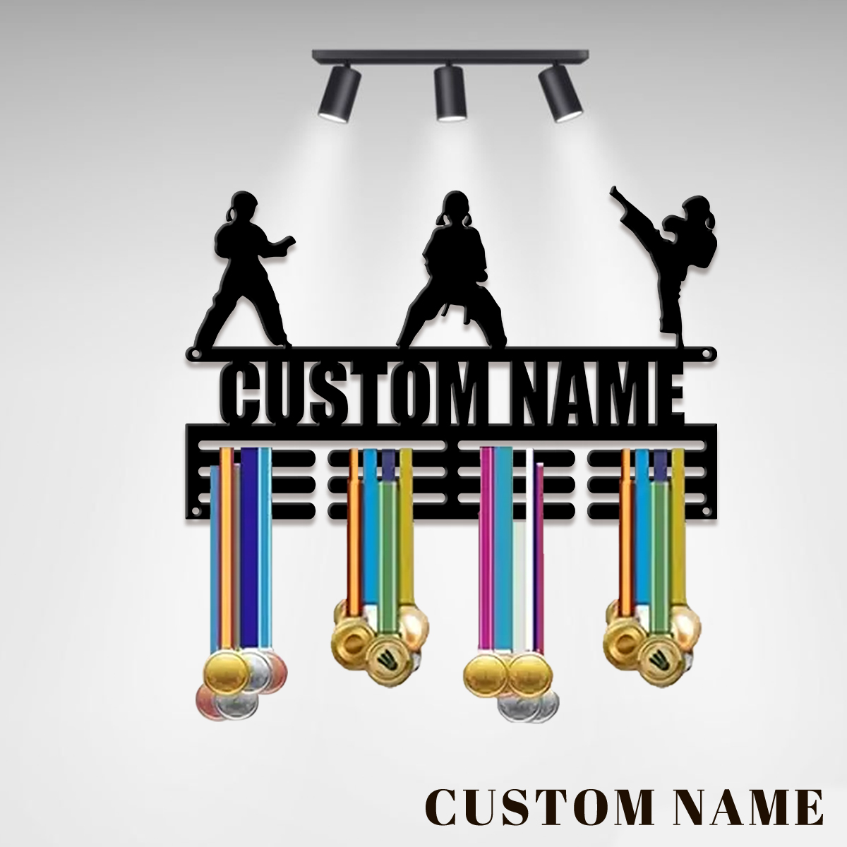 Badminton Zone - custom Taekwondo Metal medal display rack