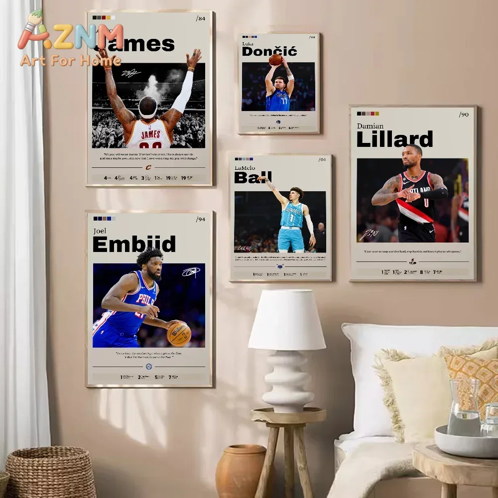 Badminton Zone - Basketball Star Embiid, James, Ball NBA