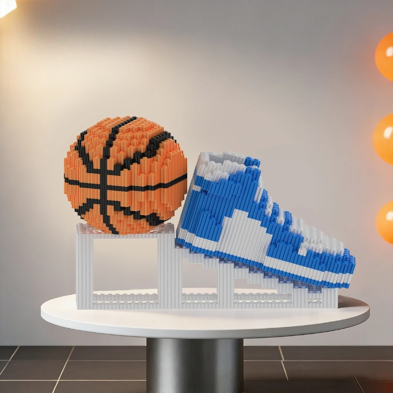 Badminton Zone - Sports DIY Building Blocks Basketball Sneakers