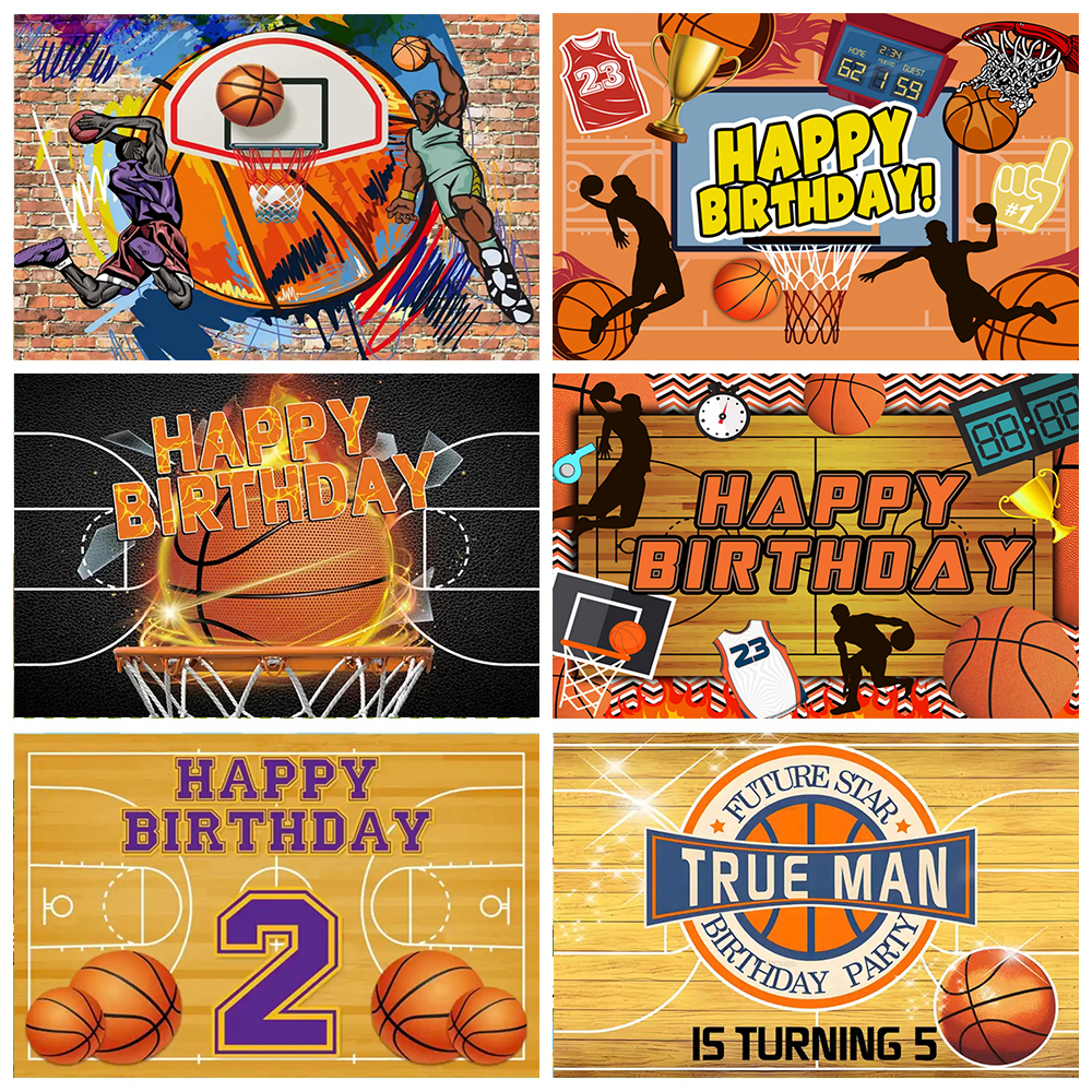 Badminton Zone - Custom Basketball Field Stadium Theme Backdrops