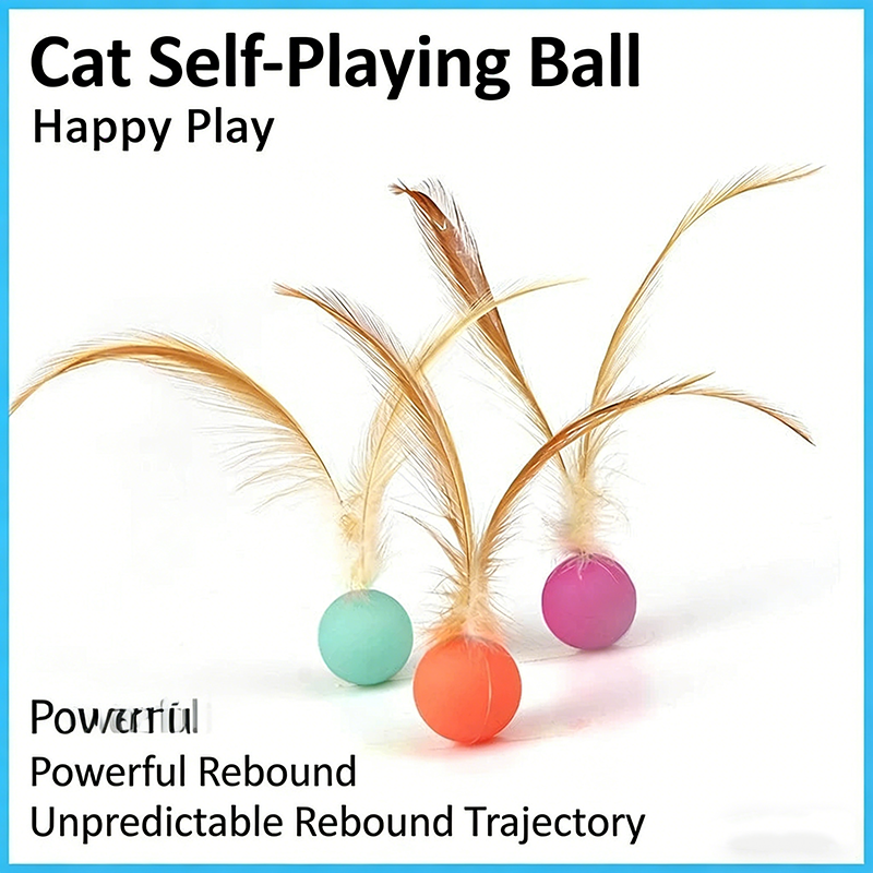 Badminton Talk - Soft Elastic Bouncy Cat Toy Luminous