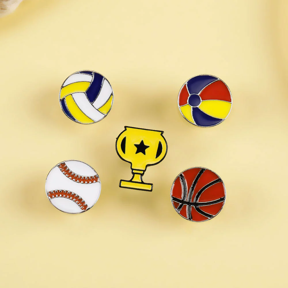 Creative Ball Games Enamel Pin - đánh giá và giá Badminton Icon