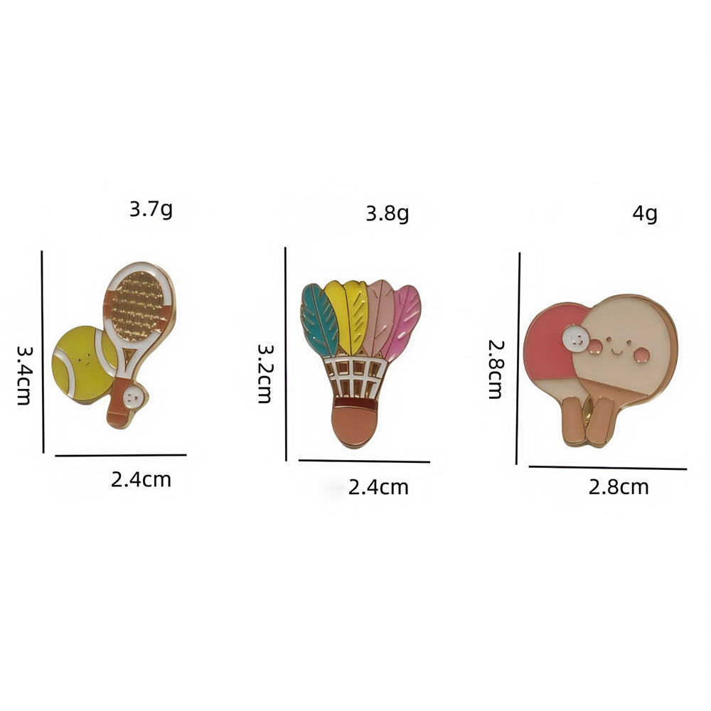 Zinc Alloy Brooches Stylish Ba - đánh giá và giá Badminton Icon