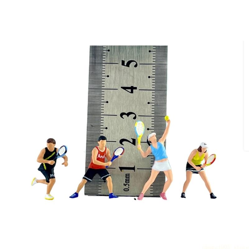 QX2E 1:64 Scale Miniature Figu - đánh giá và giá Badminton Player