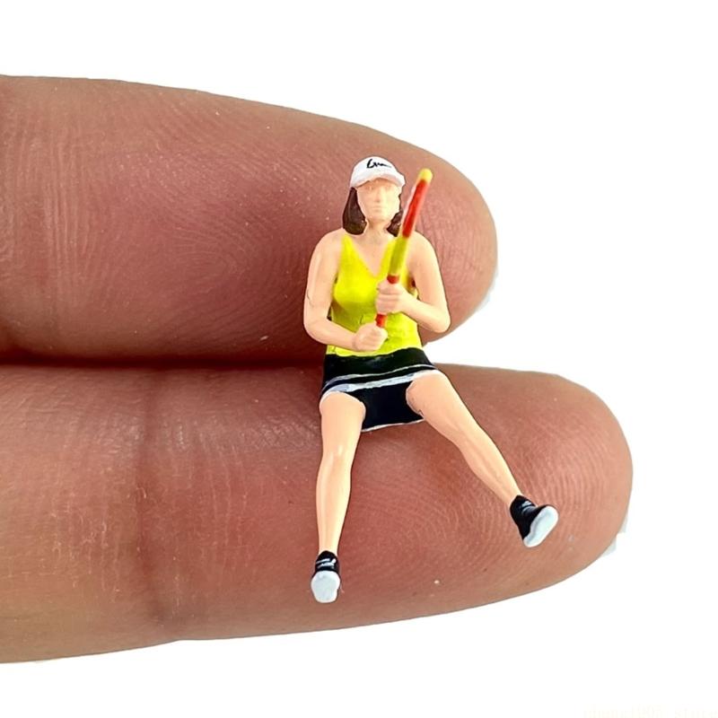 QX2E 1:64 Scale Miniature Figu - đánh giá và giá Badminton Player