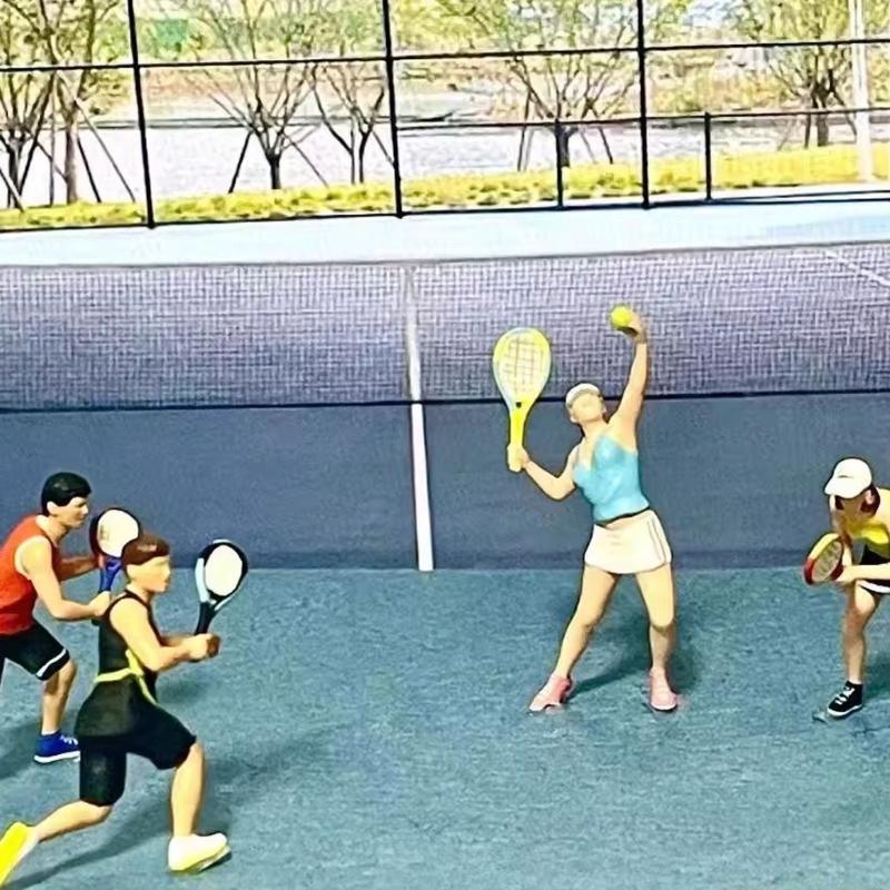 QX2E 1:64 Scale Miniature Figu - đánh giá và giá Badminton Player