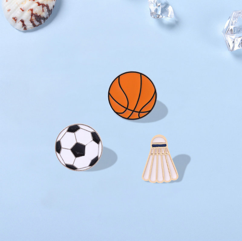 Fashion Sports Enamel Pin Badg - đánh giá và giá Badminton Icon