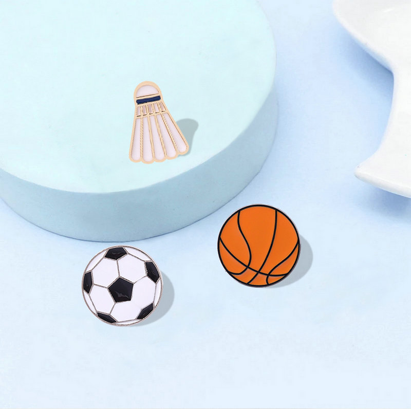 Fashion Sports Enamel Pin Badg - đánh giá và giá Badminton Icon