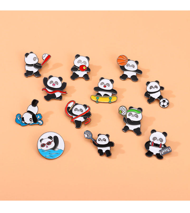 Panda brooch sports series cut - đánh giá và giá Badminton Icon
