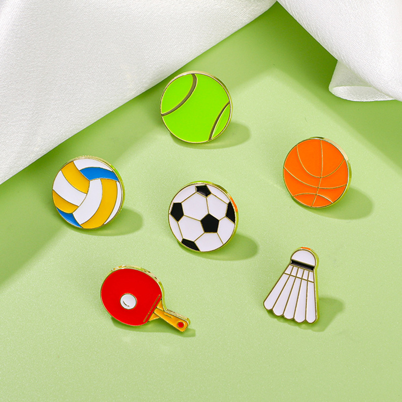 Football Cartoon Brooch Basket - đánh giá và giá Badminton Icon