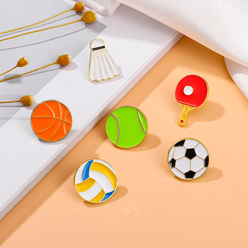 Football Cartoon Brooch Basket - đánh giá và giá Badminton Icon