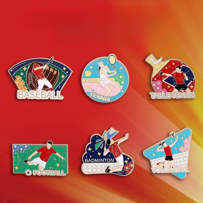 Sports Enthusiast Badge Pin fo - đánh giá và giá Badminton Icon