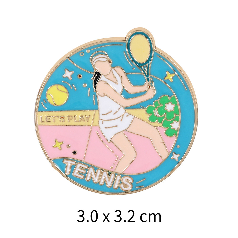 Sports Enthusiast Badge Pin fo - đánh giá và giá Badminton Icon