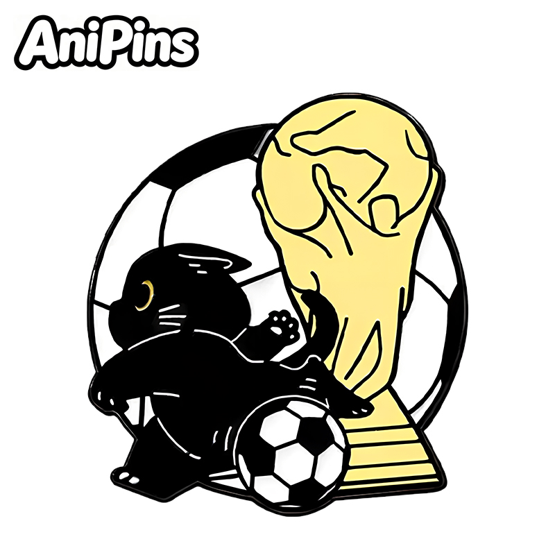 AniPins Funny Sports Cat Pins  - đánh giá và giá Badminton Icon