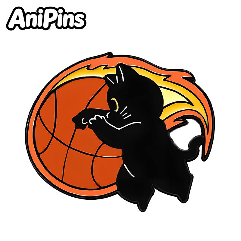 AniPins Funny Sports Cat Pins  - đánh giá và giá Badminton Icon