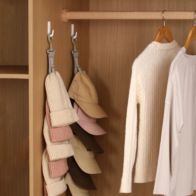 Wardrobe Hat Rack Hanging Rope - đánh giá và giá String Tension Clip