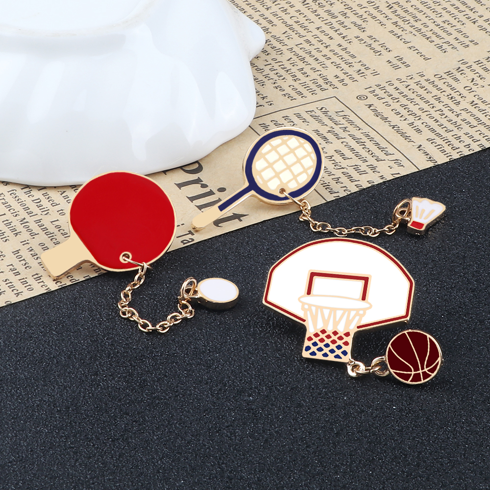 Love Sports Brooches Pins Men  - đánh giá và giá Badminton Icon