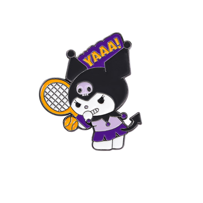 Cartoon Sanrio Metal Badge Stu - đánh giá và giá Badminton Icon
