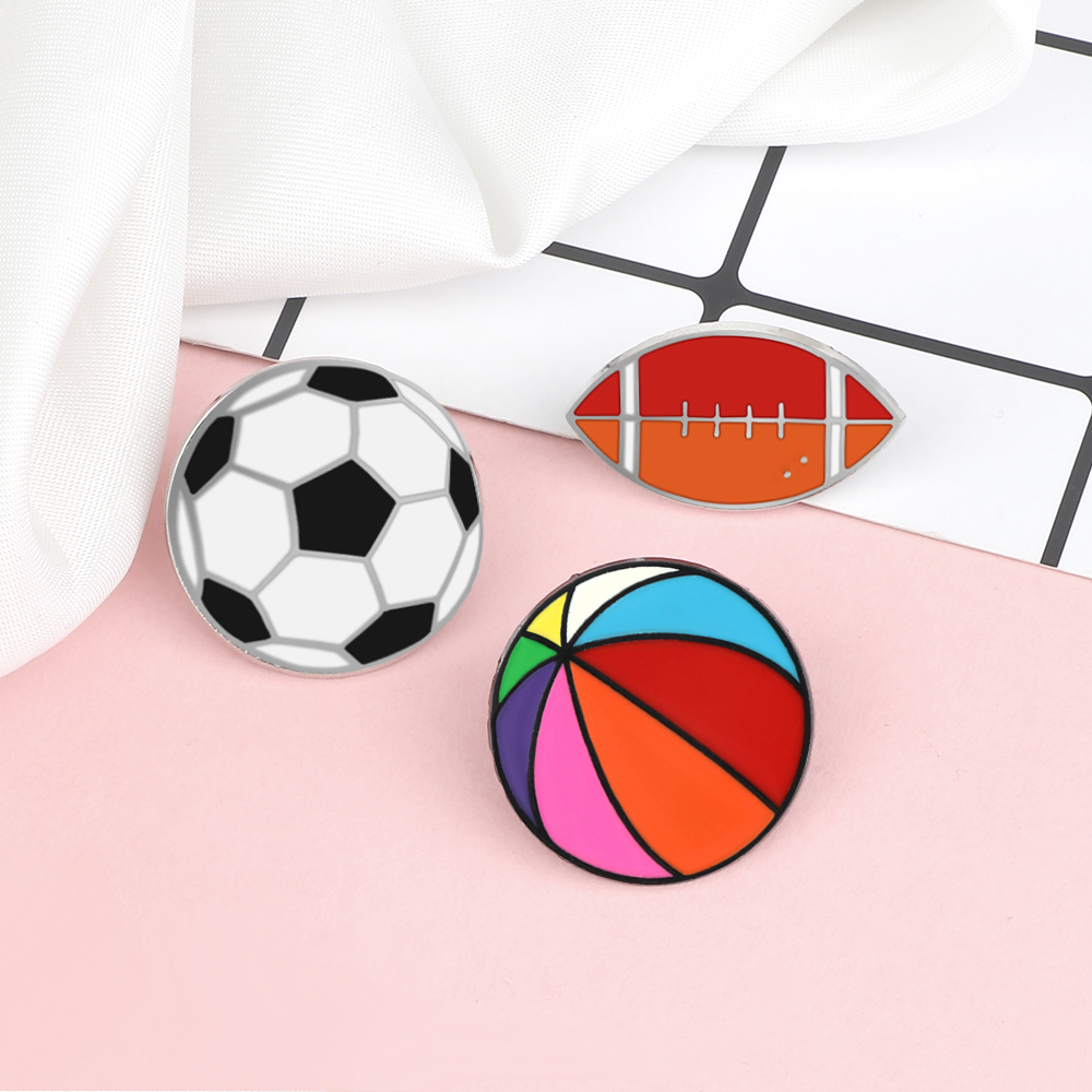 Fashion Sports Ball Lapel Pin  - đánh giá và giá Badminton Icon